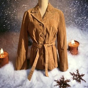 Vintage Deadstock Wilson's Leather Tan Suede Jacket